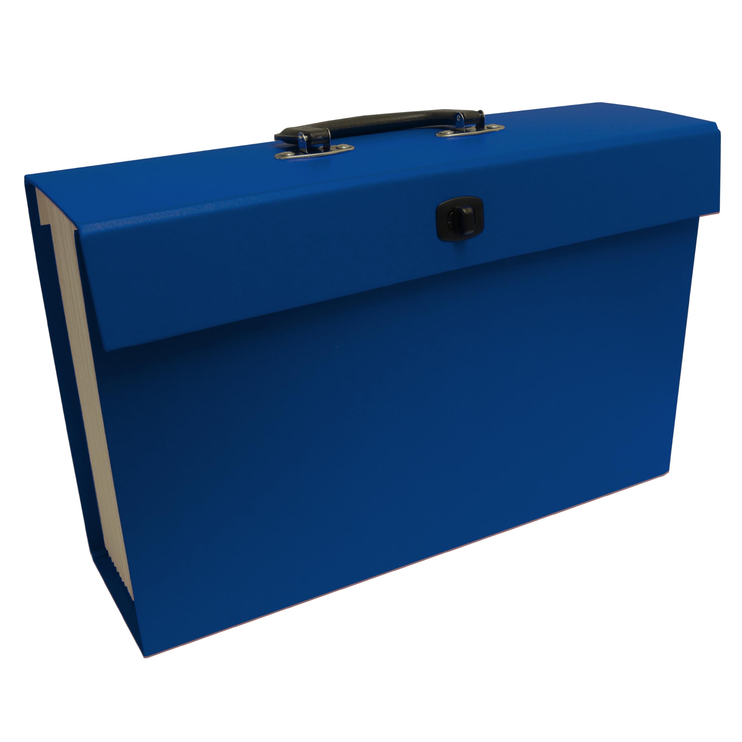 Cathedral Products 21 Pocket Cardboard Expanding File Case - Blue