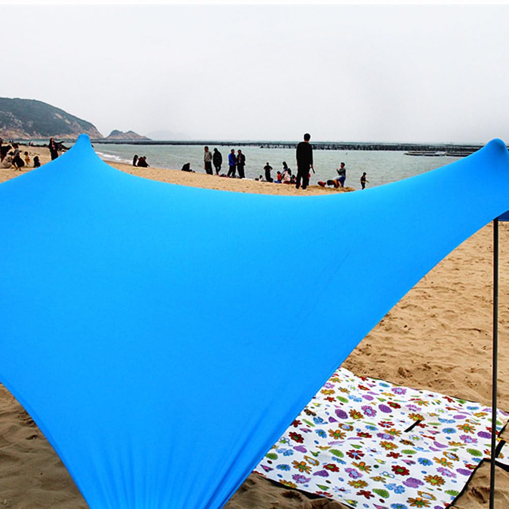 Tente De Plage Paravent Plage Abris De Beach Coupe-Vent avec Protection UV