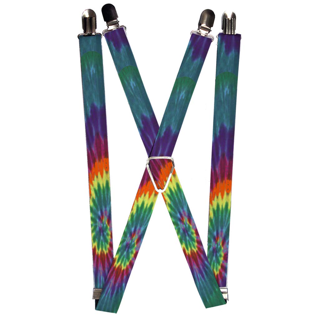 Buckle-DownUnisex-Adult's Suspender-Tie Dye