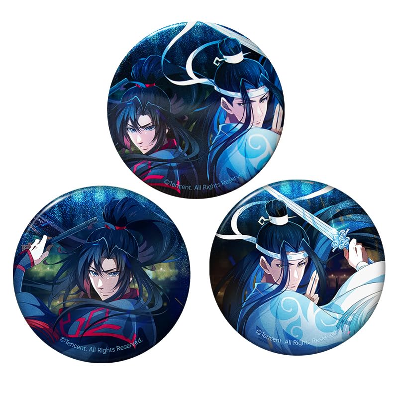 【即発送】魔道祖師 最新作 最終章バッジ4つセット　特典付き（最後の3つセット） Amazon | アニメ 魔道祖師 【最終章シリーズ】バッジセットThe