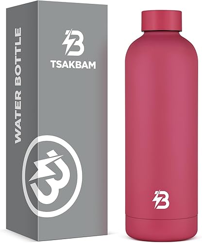 Miniatura 9 de Botella de agua aislada con tapa, botellas de agua reutilizables de acero inoxidable a prueba de fugas de 25 onzas para viajes, deportes, gimnasio,