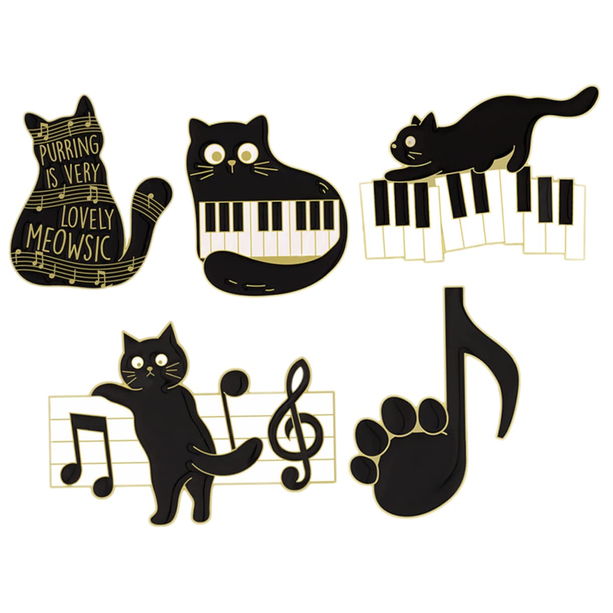 Healvian Pin De Esmalte De Musical De Broches Y Accesorio Aesthetic