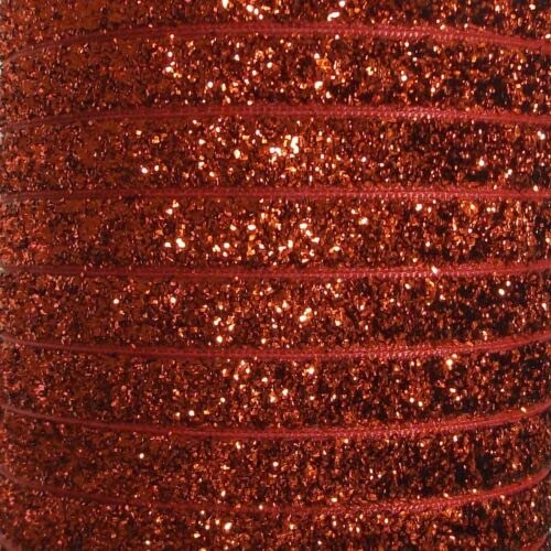 HoitoDeals Red 10mm Glitter Velvet Ribbon No Elastic Single Face Ribbon Headband Clips Bow Decoration for Gift Package Making Craft