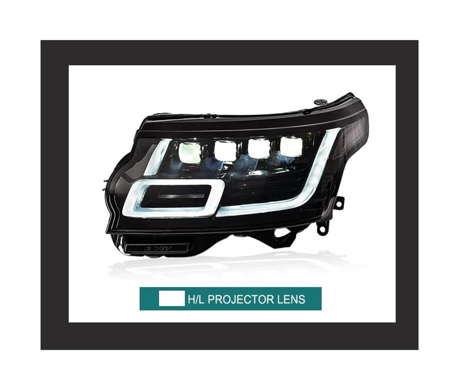 Dynamiczne kierunkowskazy do Land Rover Range Rover 2014-2017 LED do jazdy dziennej (DRL) Dynamiczne przednie reflektory samochodowe Grupa optyczna (jazda po prawej stronie)