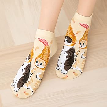 モフモフ Amazon | [mofusand] モフサンド エビフライ柄 スニーカー丈