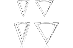 Gorgeous Silver Triangle Earrings: A Timeless Adornment for the Fashion-Forward