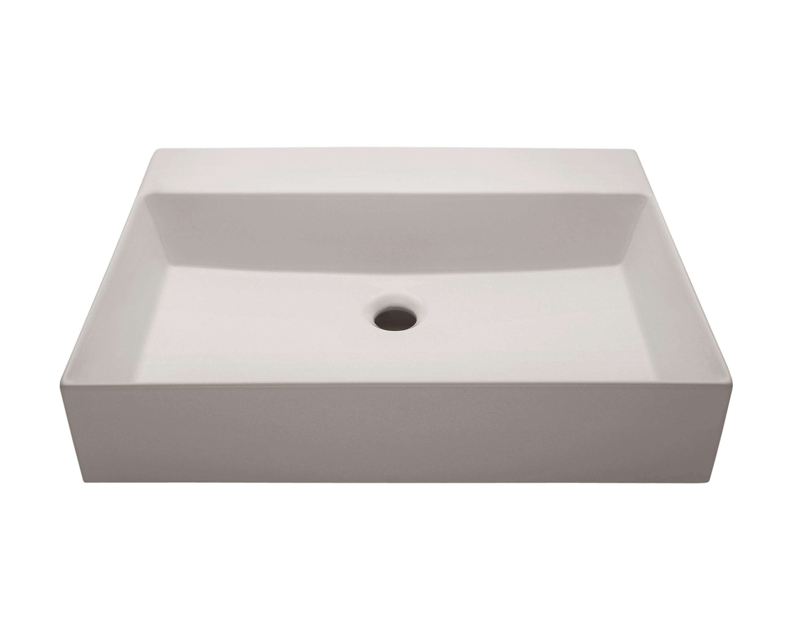 Azzurra Ceramiczna umywalka model Elegance Squared biała błyszcząca 60 x 45 x 12,5 cm