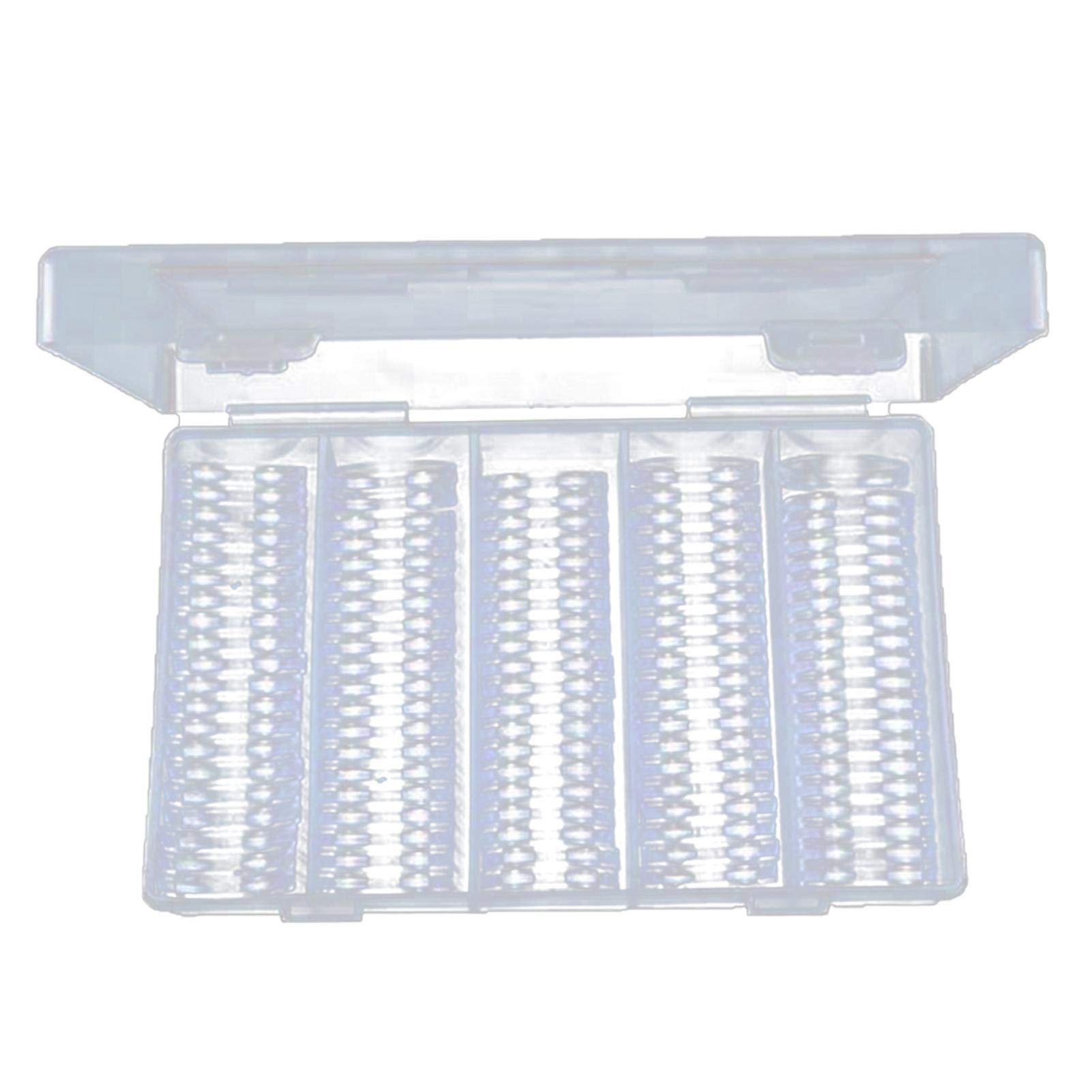 Coffret 100 Capsules De Protection Pour Pièces De Monnaie 25 Mm – Porte-Pièces Transparent Avec Boîte De Rangement, Étui Collection Anti-Poussière