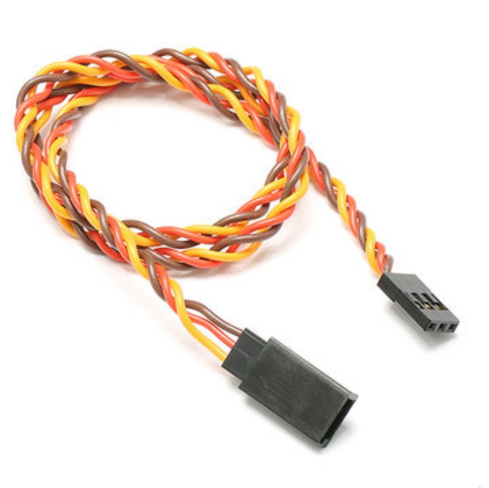 Mr. Plug 5 Pezzi Prolunghe Per Servo JR 80 Cm - Cavo 26 AWG Maschio-Femmina, Per Modellismo, Compatibile Graupner E Hitec