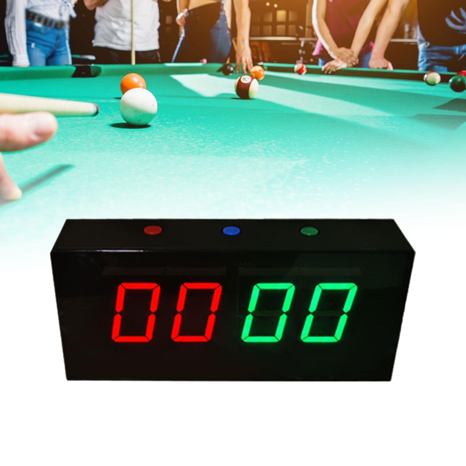 Tabellone Segnapunti Elettronico da Biliardo Leggero per Badminton 8,46x3,94x1,77 Pollici