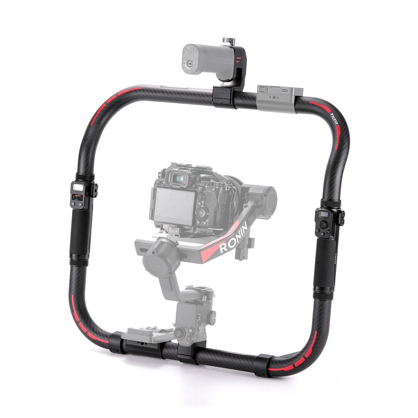 SIRUI Dual Handgrip Empuñadura Grip Doble para dji RS 4/RS 4Pro/RS 3/RS 3 Pro/RS 2/RSC 2/Ronin-S/Ronin-SC, Mango de Cardán con NATO Rail - Am-DSH