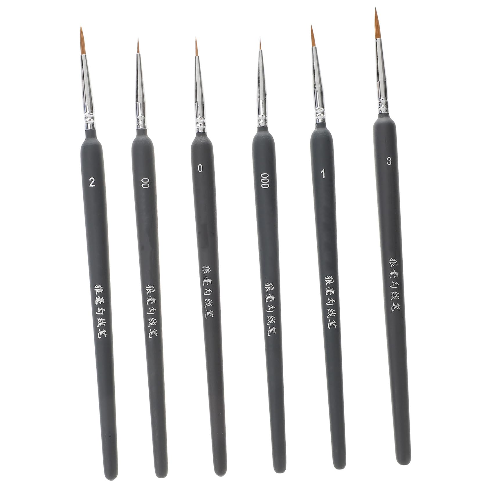 Veemoon Pinceles de Pintura para Acuarela y Óleo, 6 Piezas de Plástico, Portátiles y Ordenados, Ideales para Principiantes, Adultos y Decoracion Colegio