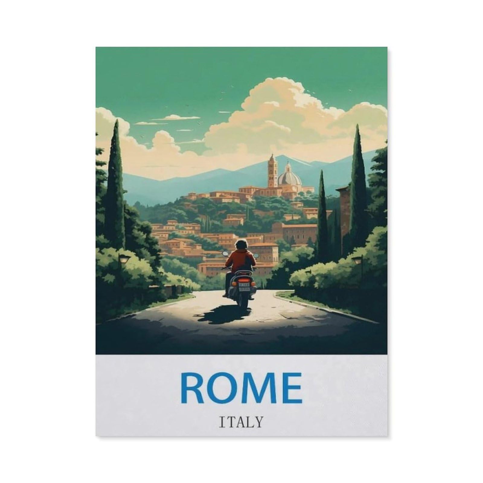 BEAYODKP 5D Diamond Painting Kits，Rome Italy，DIY Rhinestone Embroidery Set Paint with Diamond Art by Number Kits Cross Stitch Home Wall Craft Decoration（40 x 50 cm/15.74 x 19.68 inches）-CN20