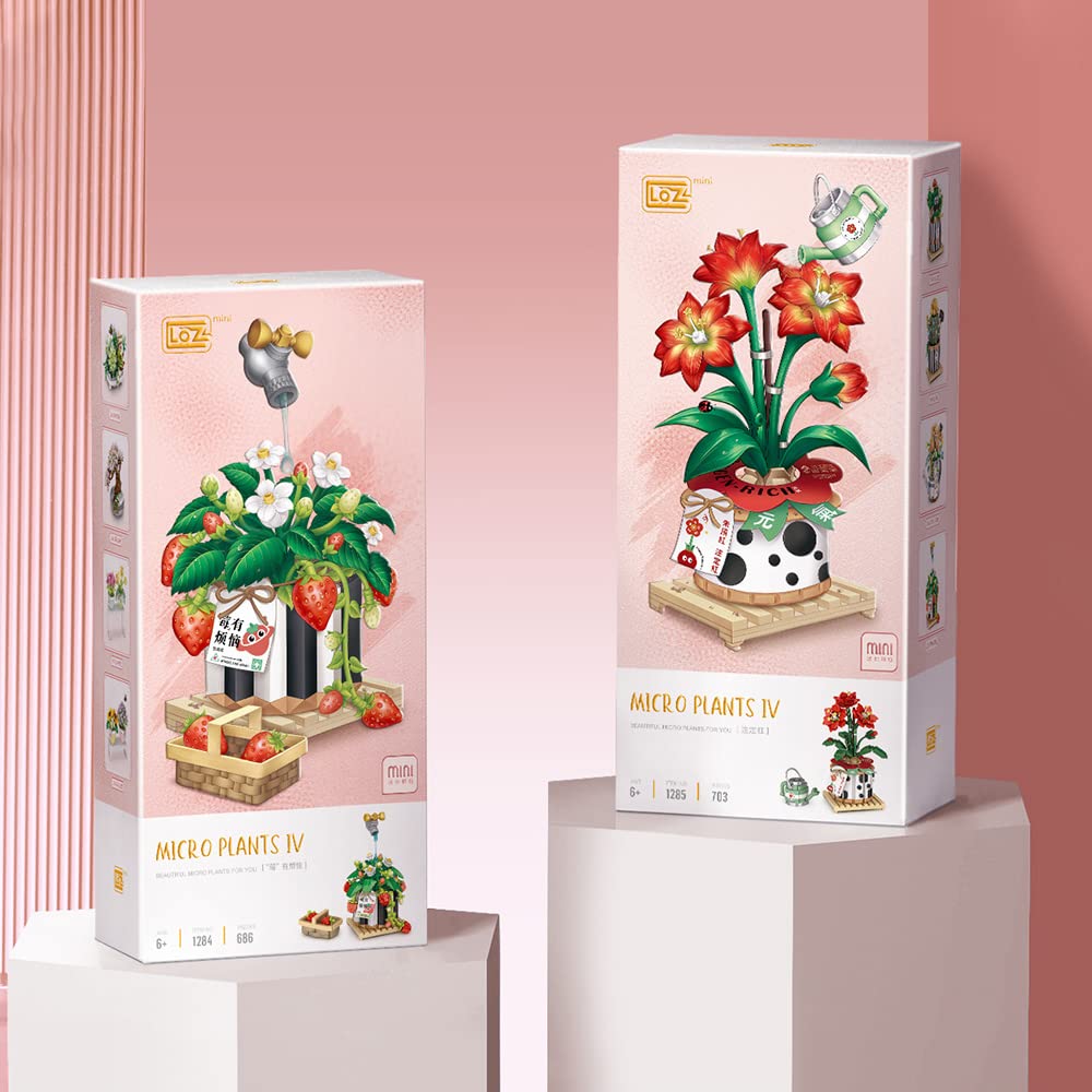 Loz Mini Blocks 1284 Strawberry Bonsai Building Blocks Set 686pcs |  Desertcart INDIA