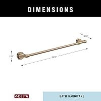 Vista 8 de Delta Faucet Stryke - Toallero de 24 pulgadas, bronce champán, accesorios de baño, 77624-CZ