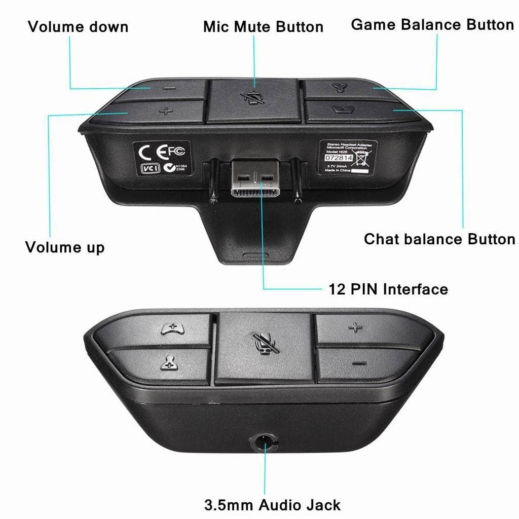 Adaptador Convertidor de Auriculares Estéreo para con Conector Jack de 3,5 Mm para Audio Y Chat