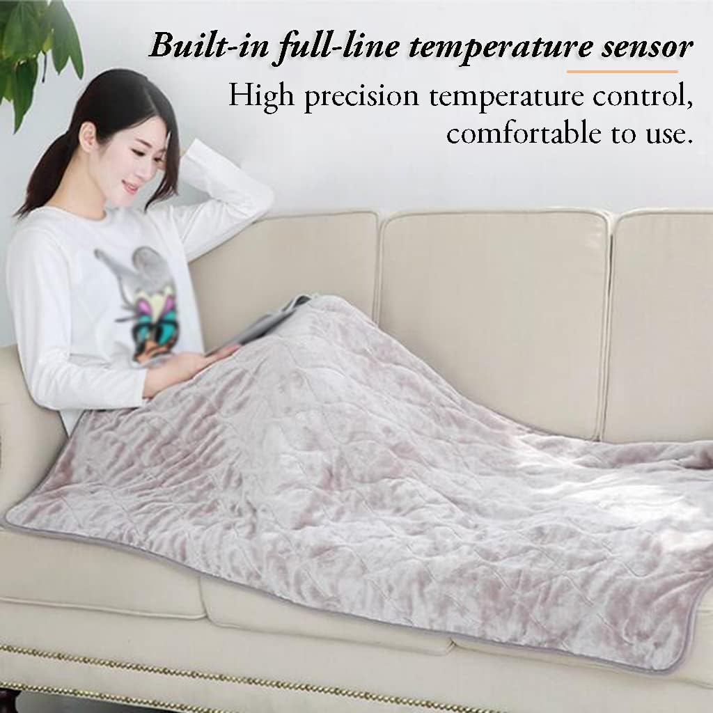 Review Relieve Fatigue Heated Blanket Electric Blanket Single Flannel Heated Blanket with 6