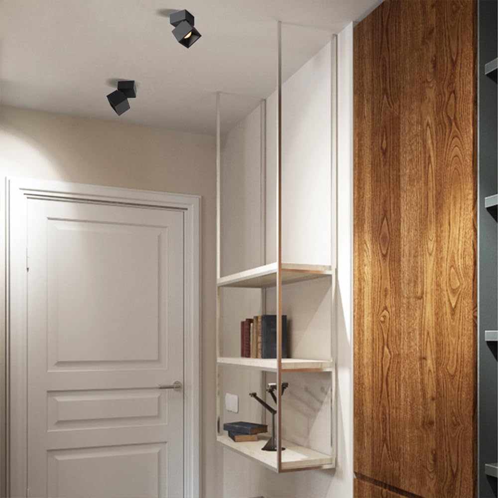 LED Spotlight Ceiling Lamp - Adjustable Surface Mounted Accent Light for Artwork Display, 7W Gallery Picture Spotlight, Mini Accent Spotlights, Perfect for Home Decor