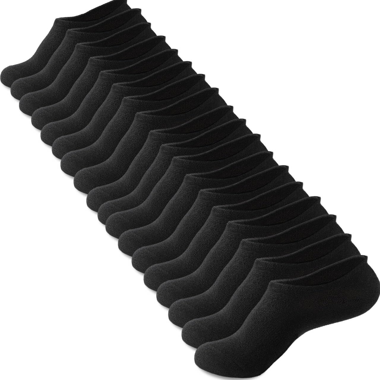12-18 Packs No Show Socks Invisible Socks Men Women Cushioned Low Cut Ankle Sock for Running Gym Hiking (6-9 Pairs)-image-13