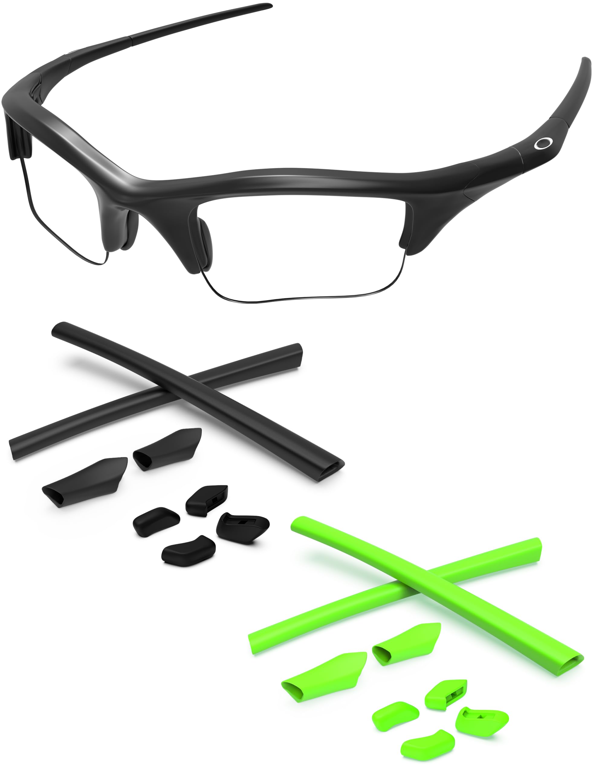 Replacement Nose Pieces &amp; Ear Socks Rubber Kits for Oakley Half Jacket/Half Jacket XLJ