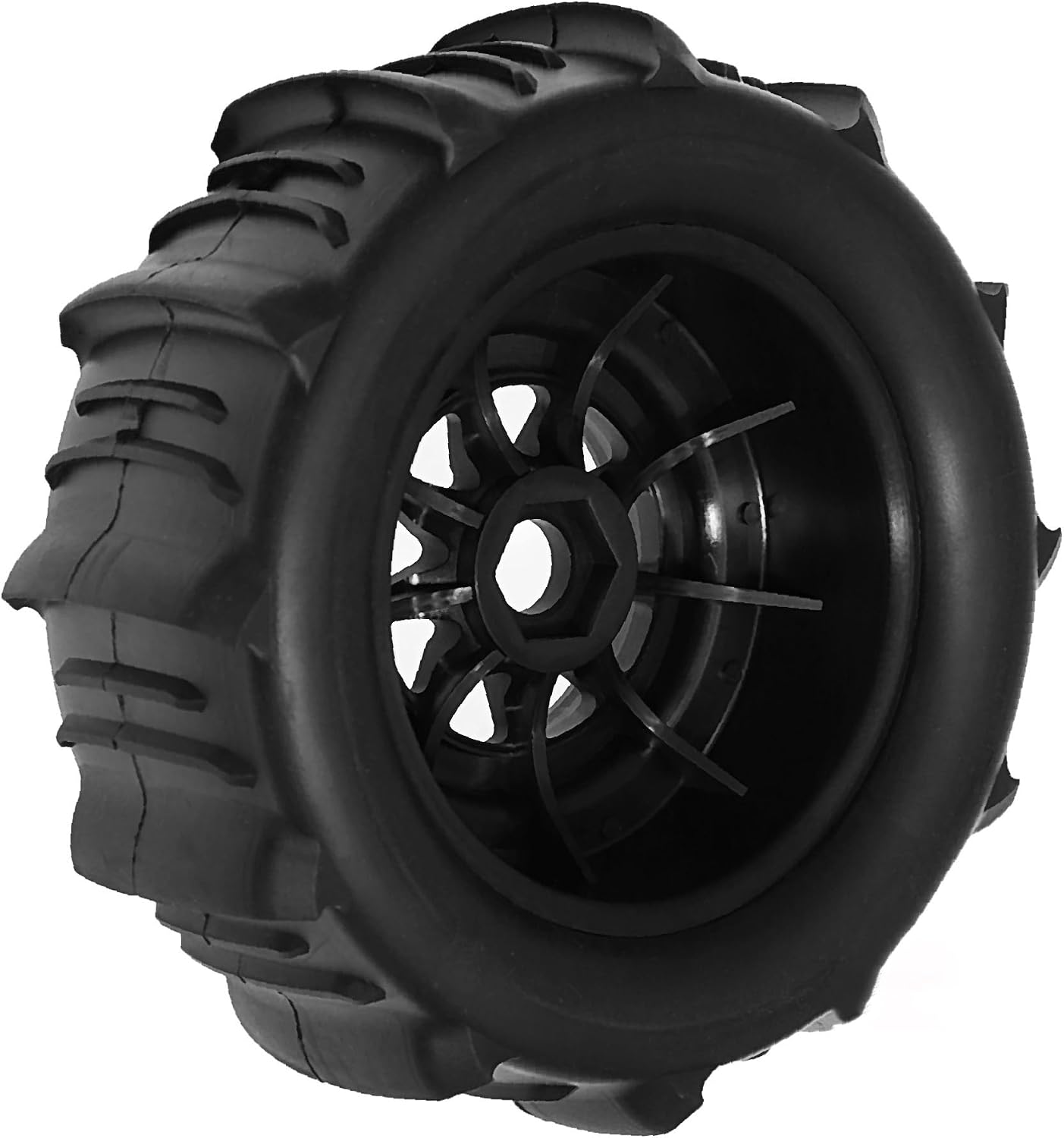 1/7 1/8 Off-Road Truck Tires Snow Sand Paddle Tires 140mm OD Wheel Tires Set 17mm Hex Fit for 1/7 1/8 HSP TRX UDR 85086-4 ARRMA Mojave EXB YK4072 4073 YKDF7 DF7 TB7