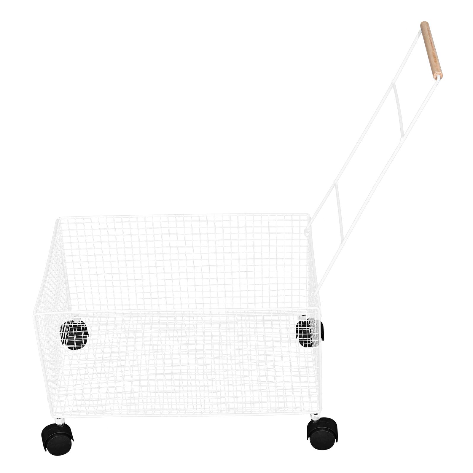 Panier à linge à roulettes blanc Toyvian pour transporter le linge sale sans effort