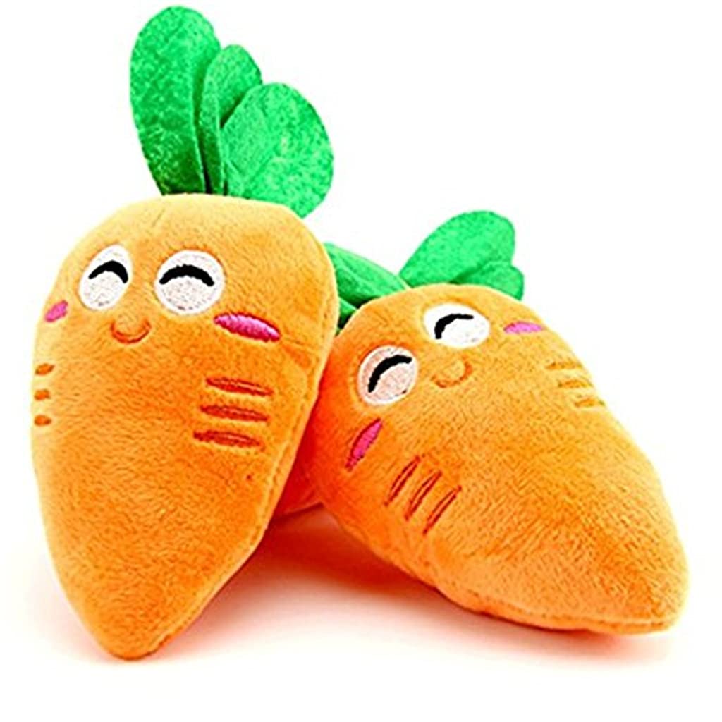 Lovely Pet Puppy Dog Squeaky Game Carrot Plush Sound Chew Toy Nice Design