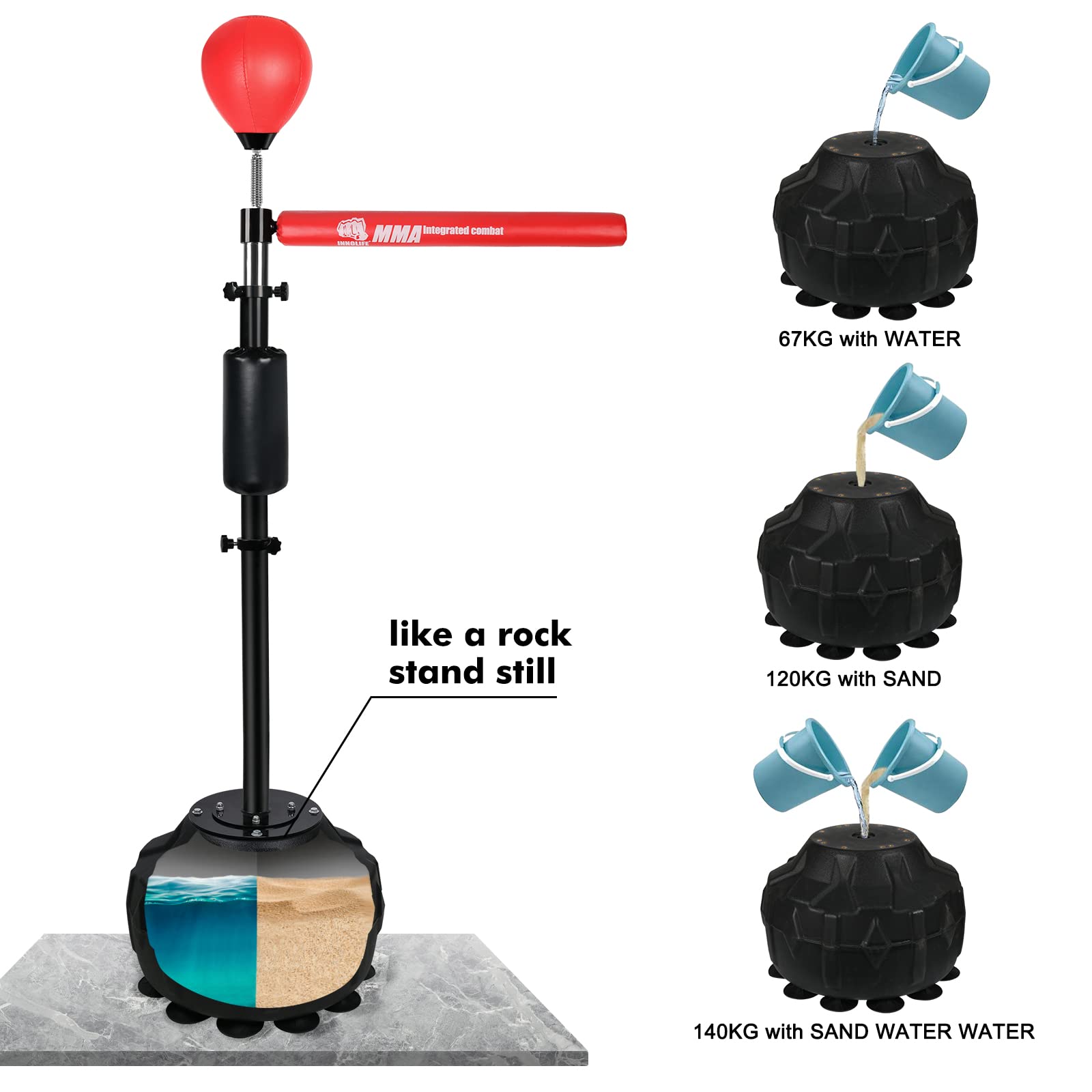 Amazon.co.jp: INNOLIFE ボクシング器具 フリースタンド アジリティ