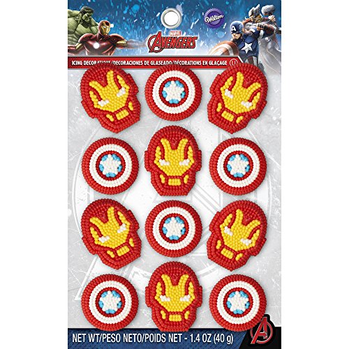Wilton Marvel Avengers Icing Decorations, Multicolor #TOP1