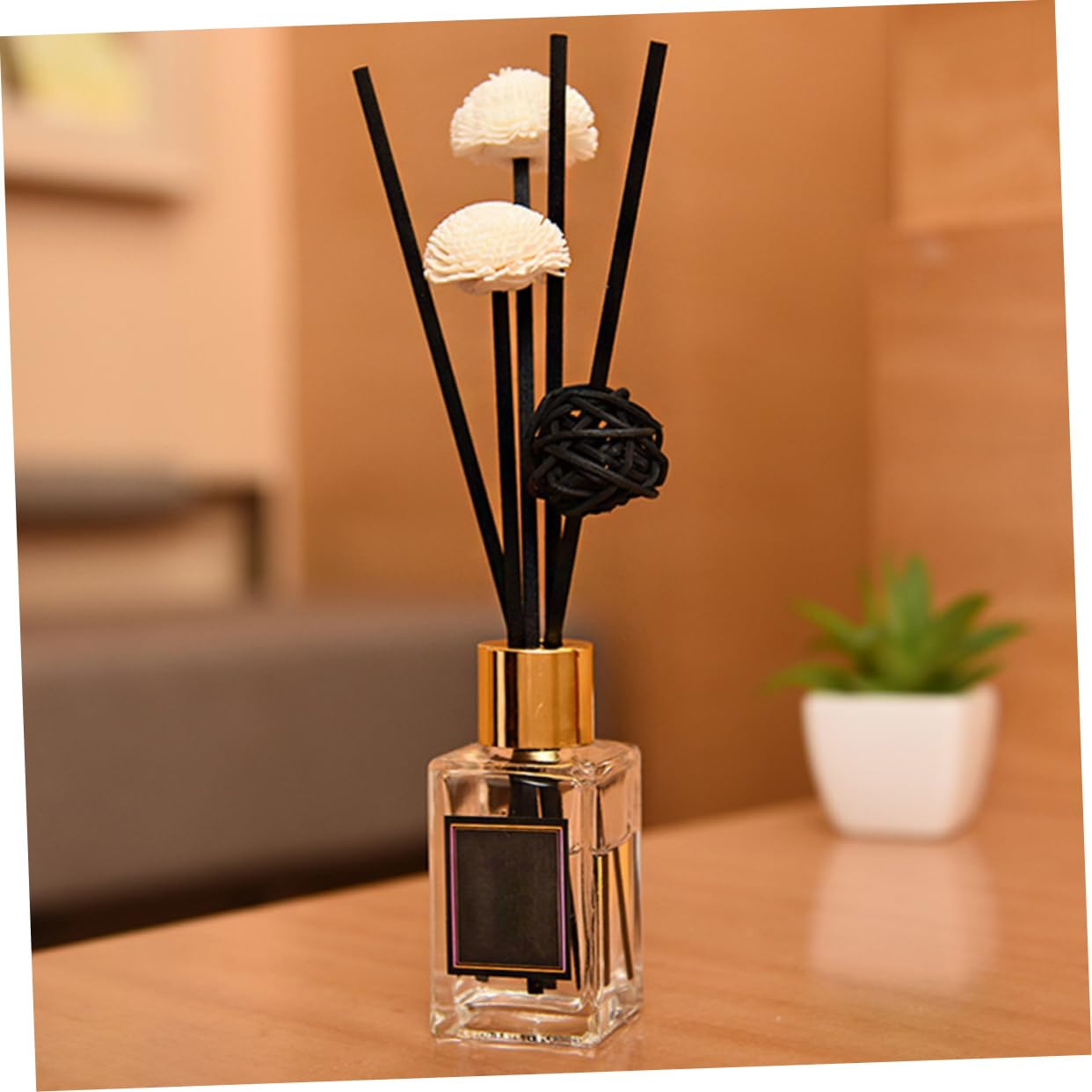 Cabilock 50pcs Rattan Aromatherapy Diffuser Sticks Fiber Diffusers Replacement Stick for Home
