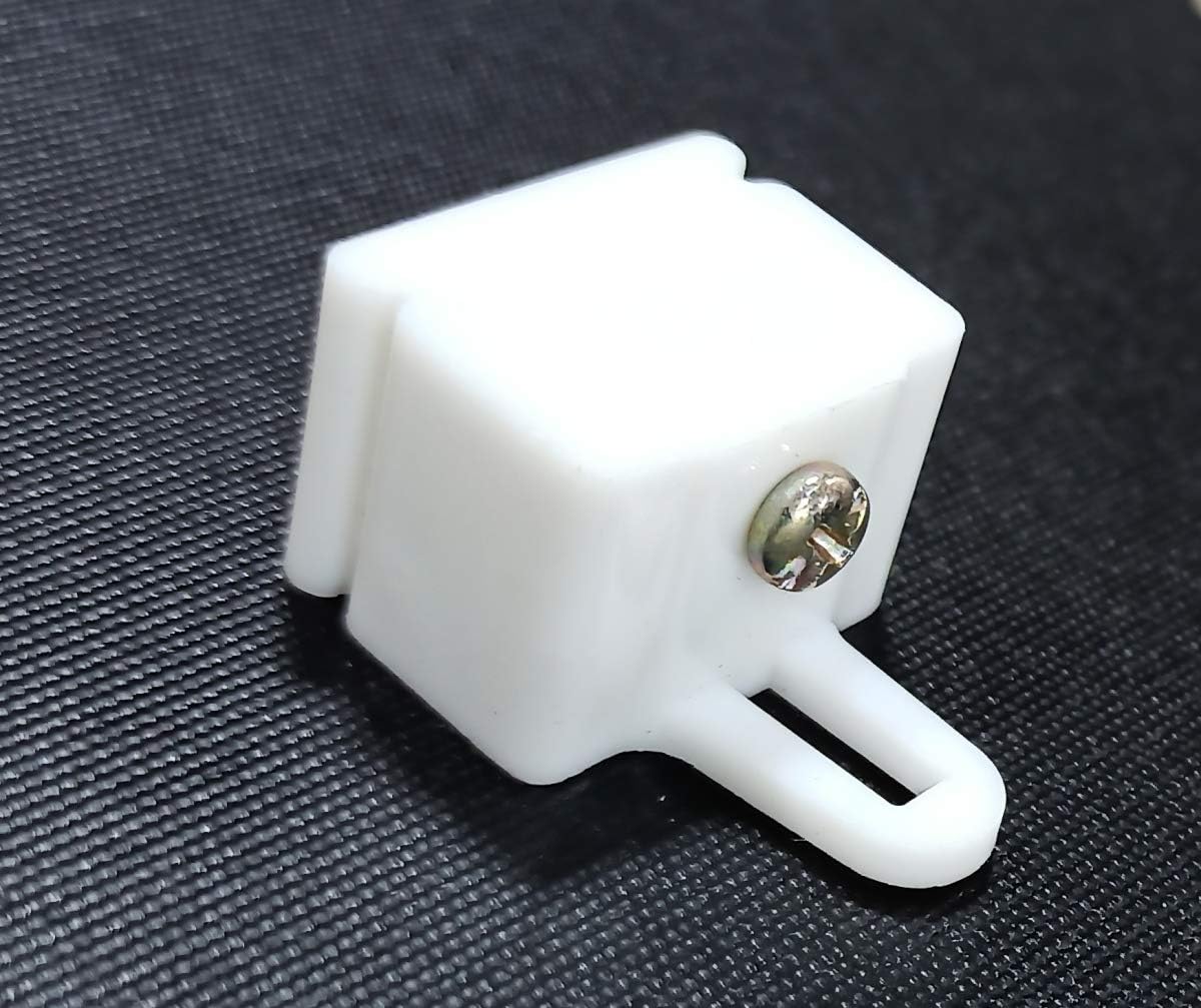 ADI HOME DECOR End Cap/Lock for Curtain Channel/M Track - Colour: White - Material: Premium Plastic (10)-image-32