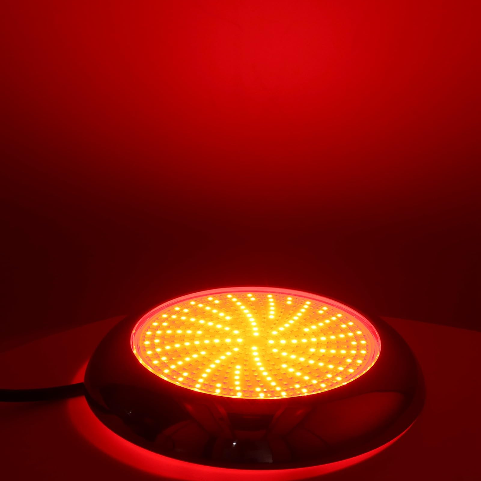 Fafeicy 468LED 35W Światło do Basenu Pilot RGBW AC12V IP68 Wodoodporny, z 12-kluczowym Pilotem i 7 Statycznymi Kolorami, do Dekoracji Krajobrazu Podwodnego Stawu (Skorupa bez wzoru)