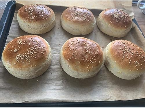 Miniatura 3 de Keewah Anillo de hamburguesa grande de 4.5 pulgadas, 6 piezas, acero inoxidable