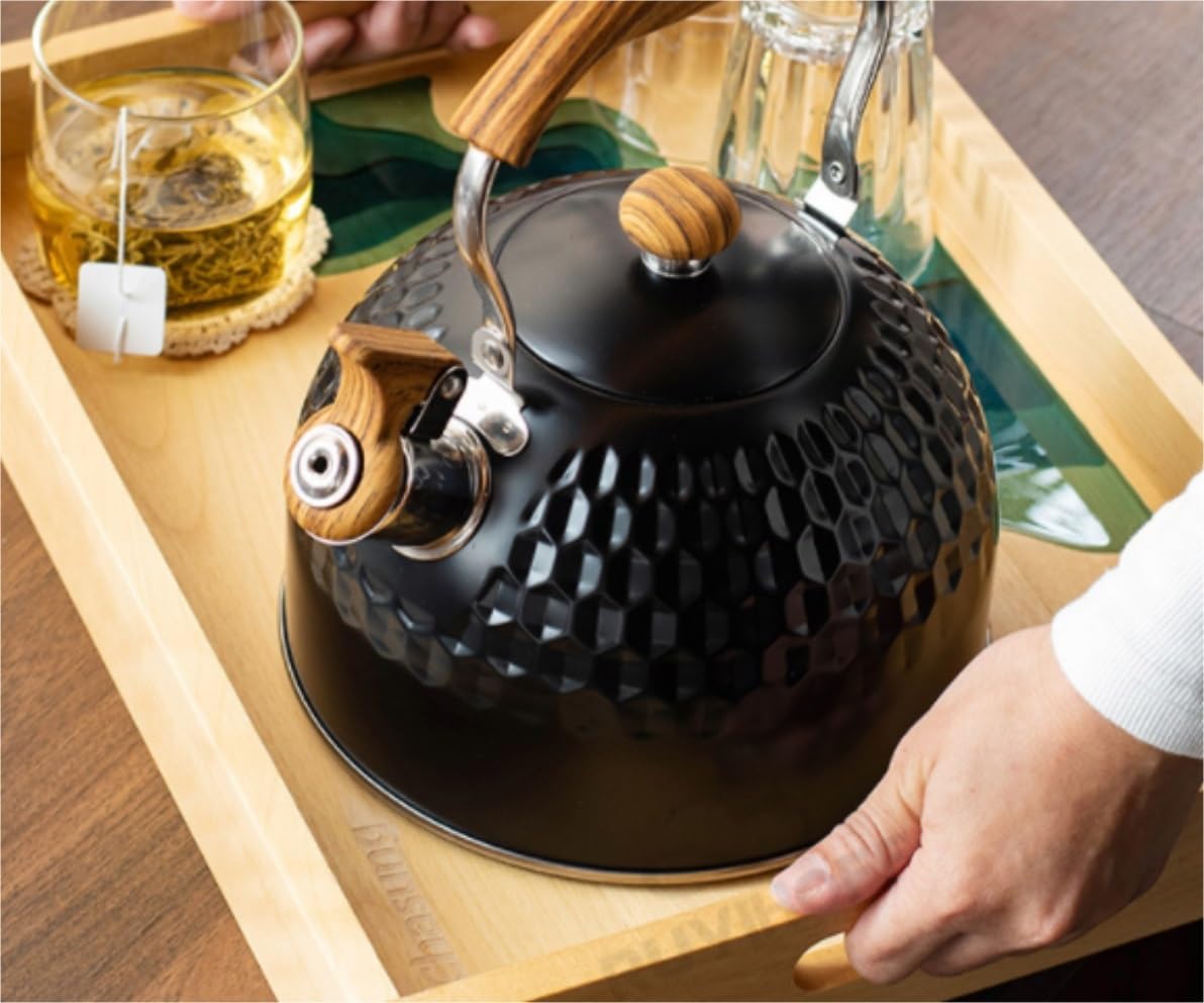 Czajnik z Gwizdkiem Czajnik Do Użytku Domowego Z Ergonomicznym Uchwytem. Polerowany Czajnik Na Płytę Kuchenną Do Użytku Komercyjnego W Kuchni Gwizdanie Czajnik Czajnik Kuchenek