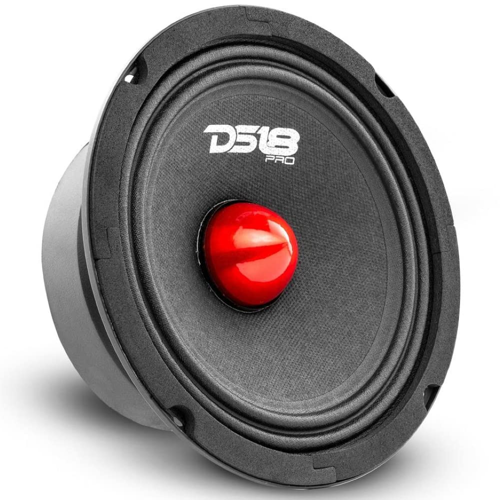 1 MIDRANGE Compatible con DS18 Pro-GM6.4B Altavoz de 16,5 cm 165 mm 6,5" de diámetro 140 Watt rms y 480 Watt MAX 4 Ohm sensibilidad 95 db + Sticker Gratis, 1 Pieza