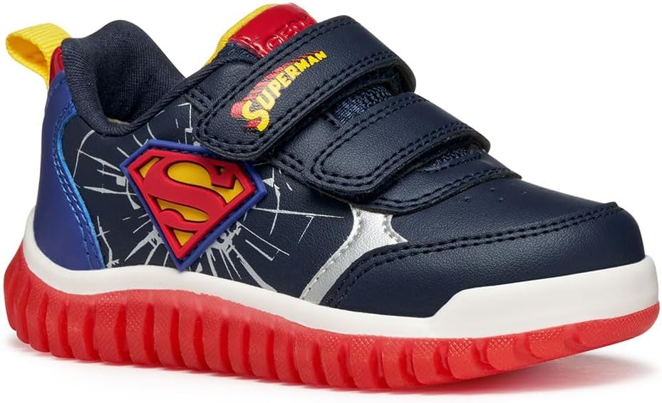 Geox Baby Jongens B Alben Boy A Sneakers, Navy Dk Yellow, 22 EU