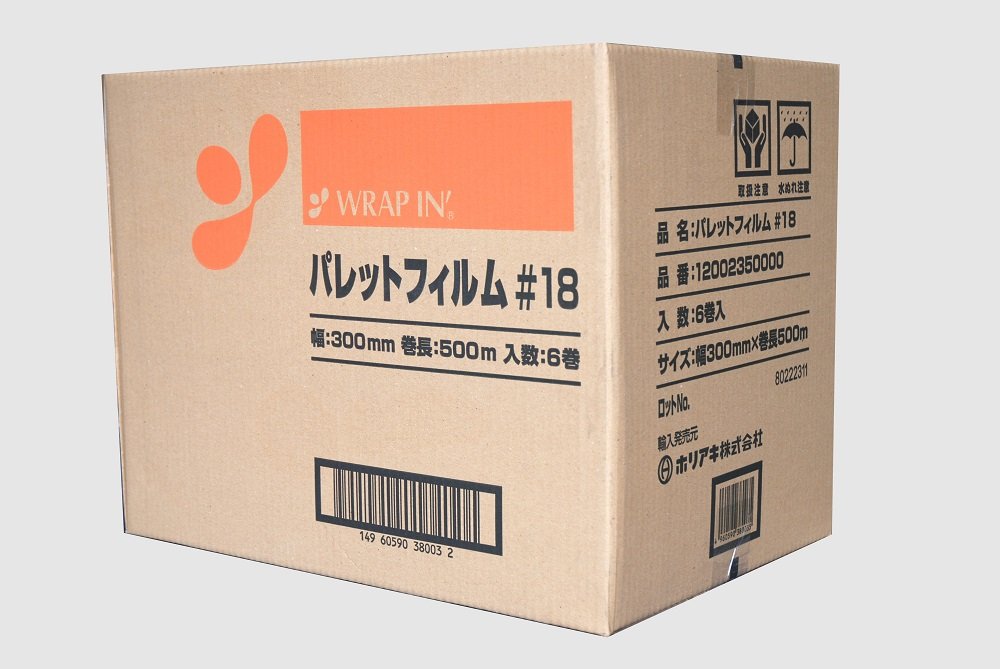 Amazon | ホリアキ ラップイン パレットフィルム #18 300mm×500m巻 Amazon | ホリアキ ラップイン パレットフィルム #18 300mm×500m巻