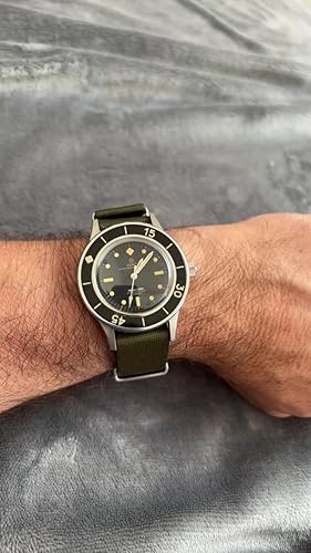 Walter Mitt Sea Wolf Sahara, legerhorloge voor heren, automatisch Walter Mitt Sea Wolf Sahara, legerhorloge voor heren, automatisch