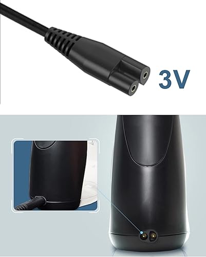 Miniatura 2 de VHBW Cargador de 3 V compatible con irrigador dental de agua WP450W WP462W WP462 WP450 WP360 WP360W compatible con cable cargador Waterpik