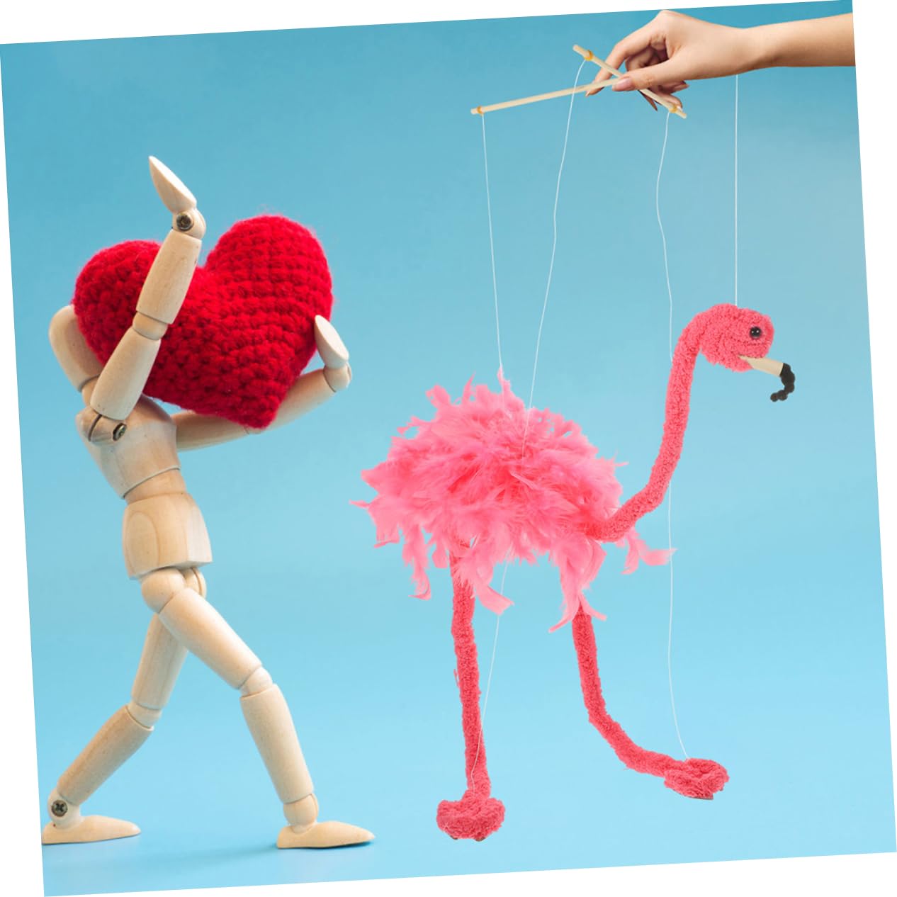 Mikinona 2 Piezas de Peluche con Cuerda Juguetes Animales Interactivos para Espectáculos Figuras Resistentes y Creativas