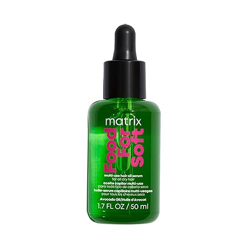 Matrix Food For Soft Hair Serum For Dry, Brittle and All Hair Types - Softens, Smooths and Adds Shine With Heat Protection, With Avocado Oil