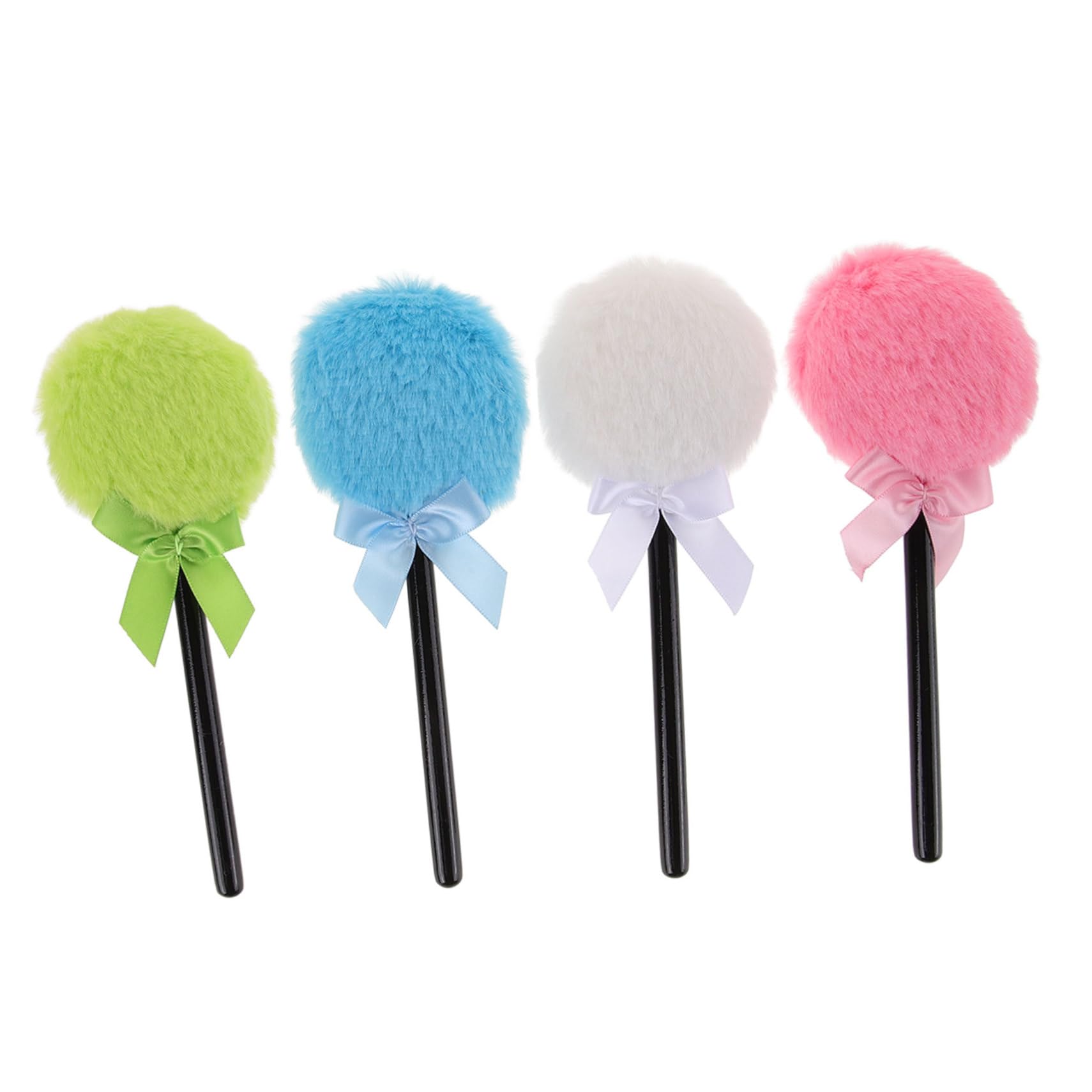 Beavorty 20 Pz Soffio per il trucco Fairy Stick soffice piumino da cipria piumino cosmetico lavabile per polvere per viaggi sbuffo di capretto soffio di polvere Peluche