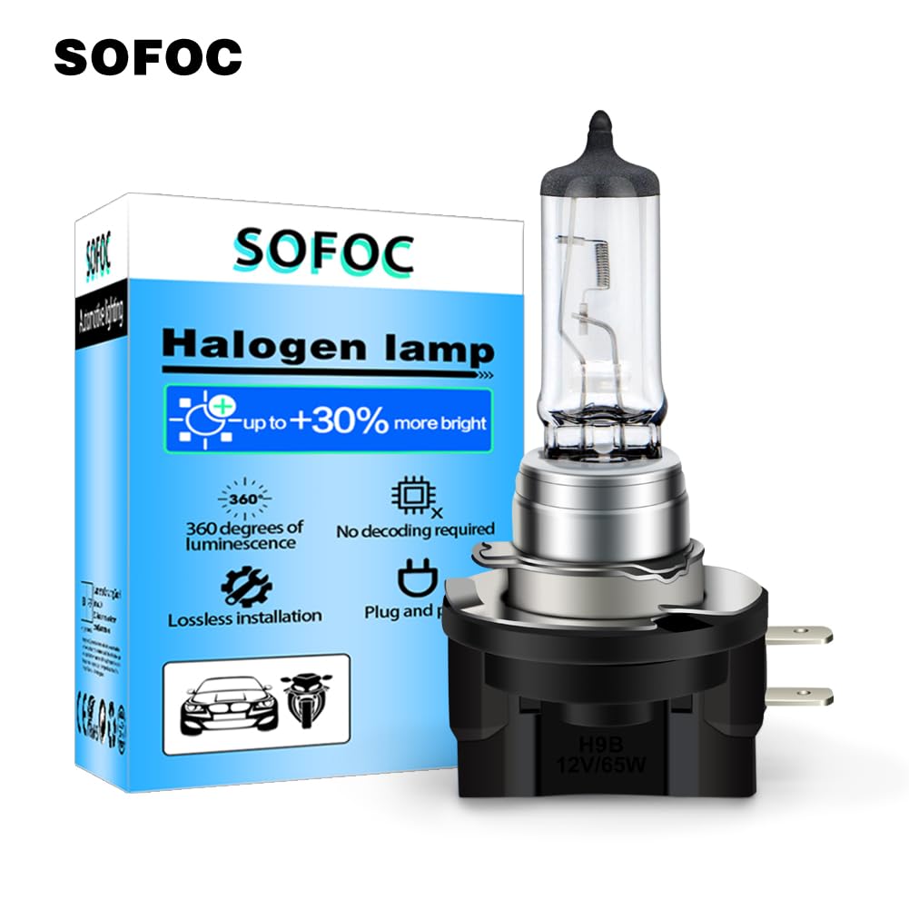 SOFOC H8B BUlb 12V Headlight Fog Light Warm White Low Beam Lights DRL 35W 1500+lM Anti-Glared 2Pcs - Image 2