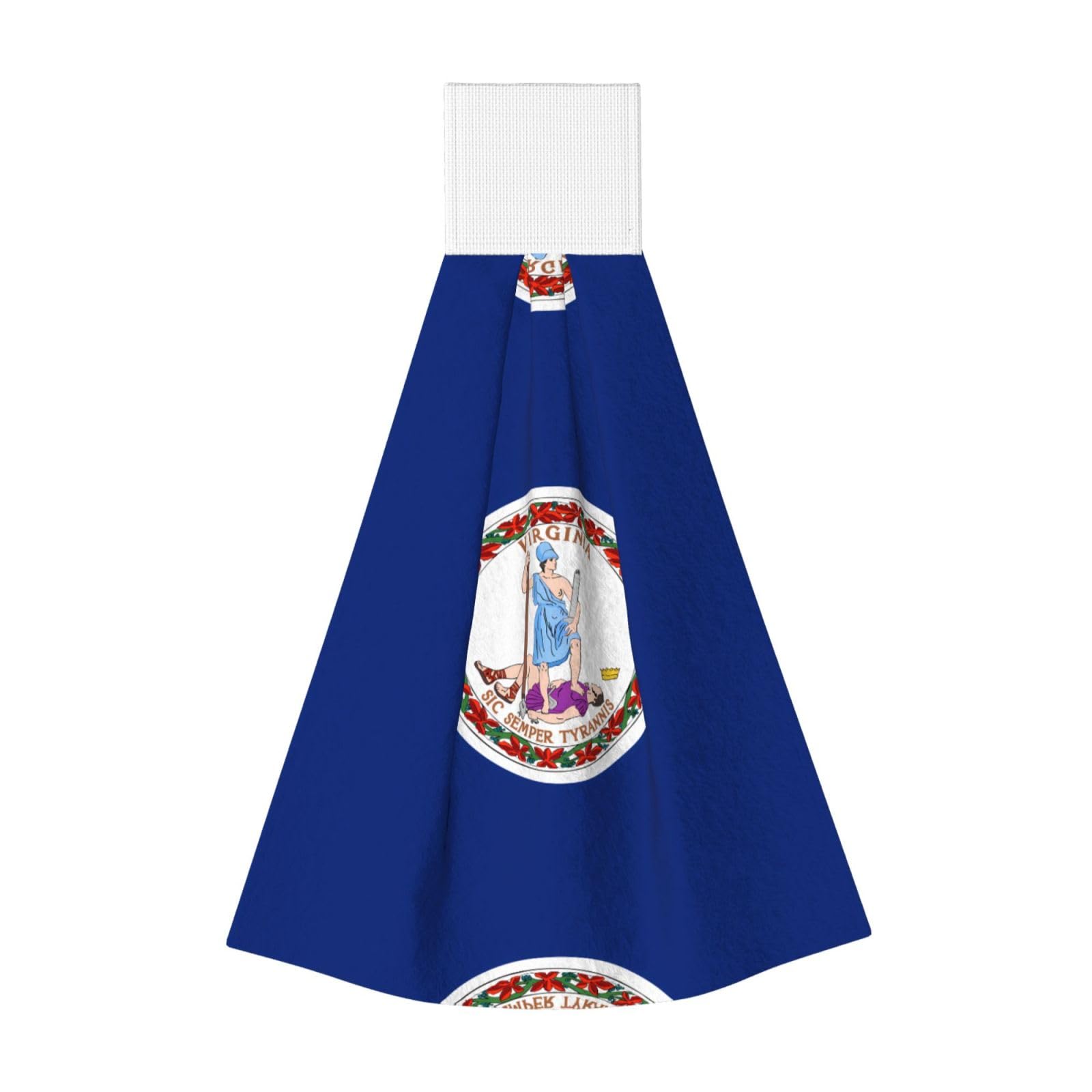 Flag of Virginia Highly Absorbent Dish Towels Soft Coral Fleece Wipe
