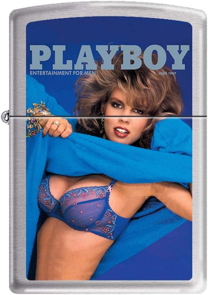 Zippo "Playboy Cover" June 1987 Chrome Lighter, 1201