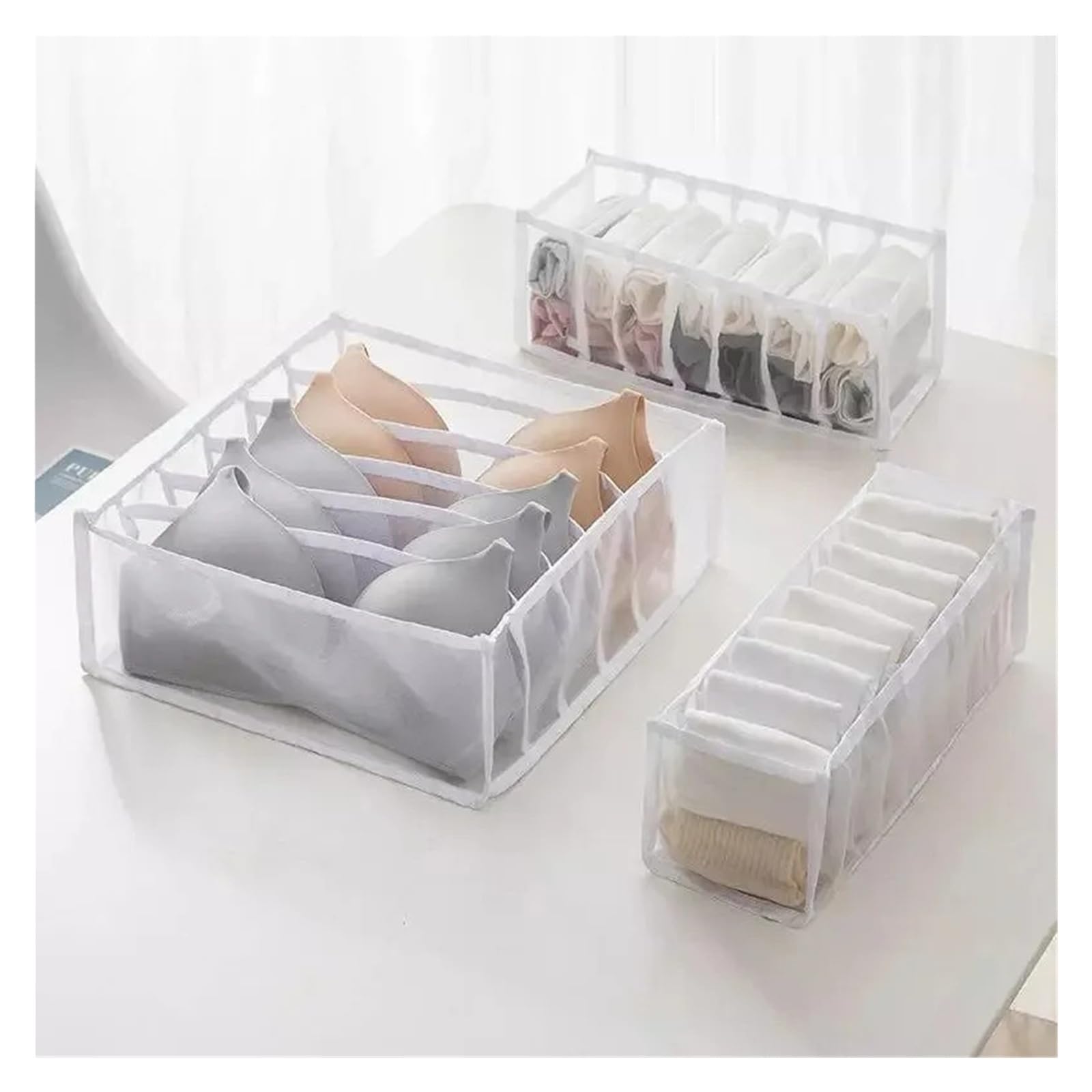 Socken Organizer Aufbewahrungsbox(11 Grid Grey)