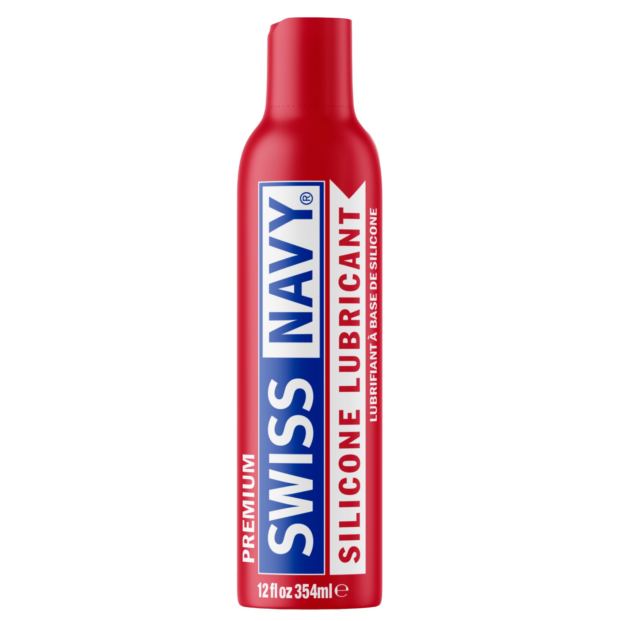 Swiss Navy Premium Silicone Based Lubricant - 12 oz - Personal Lube for Men, Women & Couples - Condom, Latex Safe - Hypoallergenic - Unscented