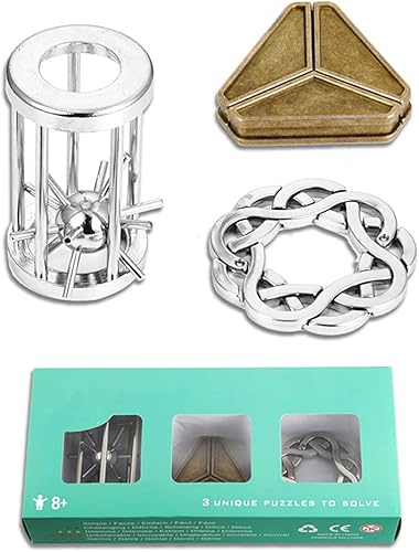 Rompecabezas para adultos con bloqueo de agujeros de metal para adultos rompecabezas de coeficiente intelectual verde