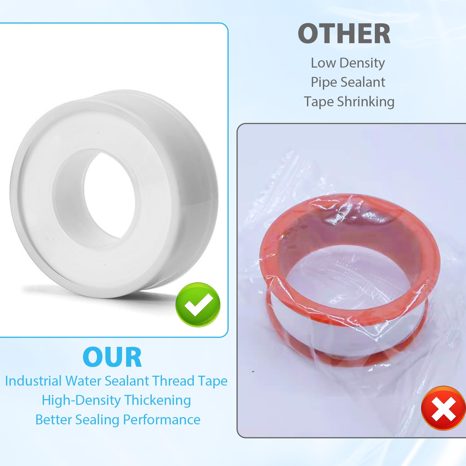 KIKAWORD 20 PCS PTFE Tape Plumbing Tape - Image 4