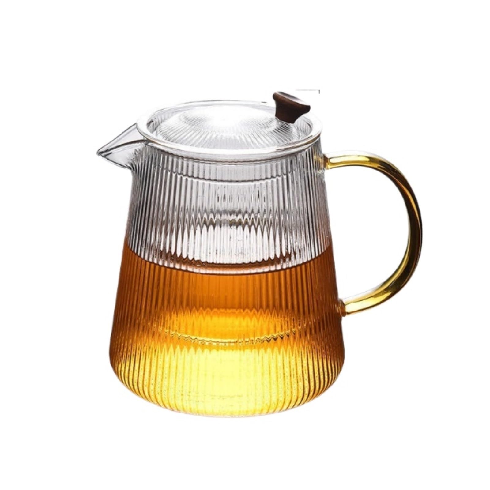 Czajnik Czajniczek Nowoczesny, Żaroodporny, Przezroczysty Szklany Czajnik Do Herbaty Z Poidłem Filtrem Naczynia Kuchenne(800ml)